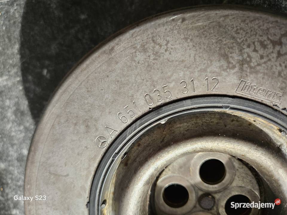 koło pasowe diesel ze śrubami A6510351912 cla Lublin sprzedam