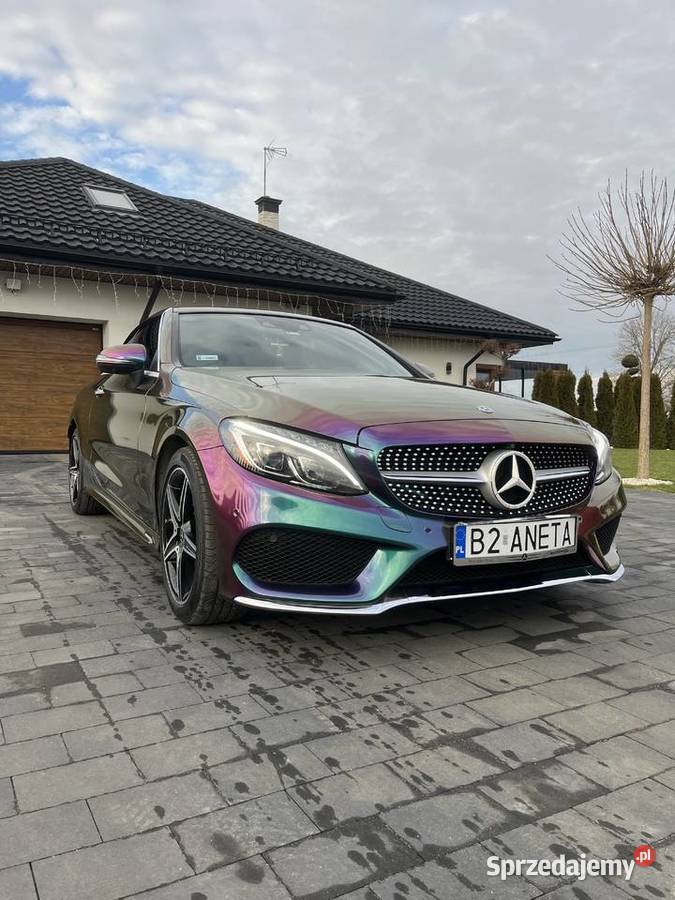 Mercedes C300 CABRIO Stan idealny Brązowe skóry Zambrów