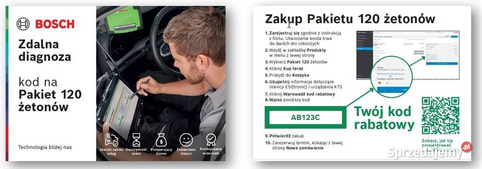 Esi Bosch 50 i zdalna diagnoza żetony Bielsko-Biała sprzedam