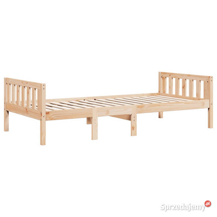 Łóżko dziecięce bez materaca lite drewno sosnowe 85cm mazowieckie