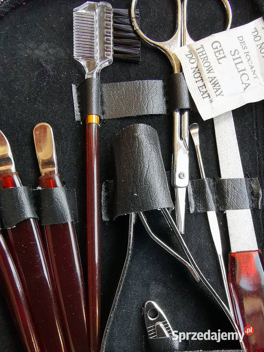 Zestaw kosmetyczny manicure pędzelki nowy Gdańsk sprzedam