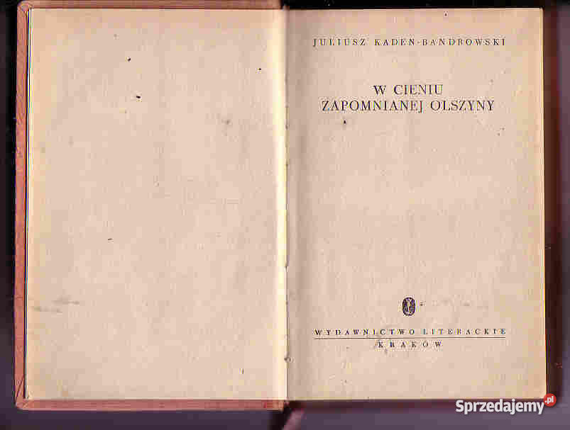 3633 W CIENIU ZAPOMNIANEJ OLSZYNY JULIUSZ KADEN