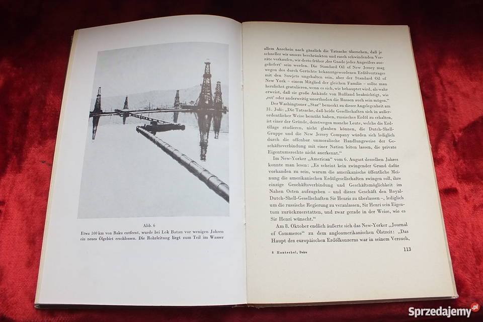 Stara książka historyczno geograficzna Baku z Antykwariat Żary sprzedam