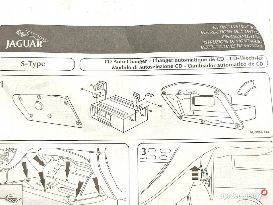 SCHOWEK PASAŻERA KOMPLETNY JAGUAR STYPE 9907 Pozostałe