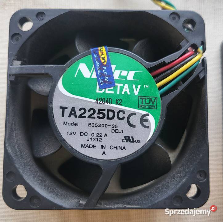 Wentylatory Nidec Beta V TA225DC 12V 60x60mm Pozostałe Włodawa sprzedam