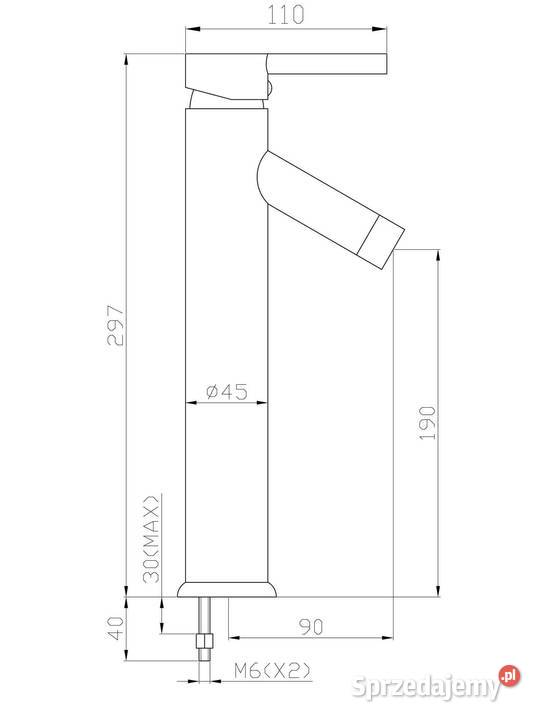 Kran do łazienki bateria umywalkowa stojąca Akcesoria łazienkowe