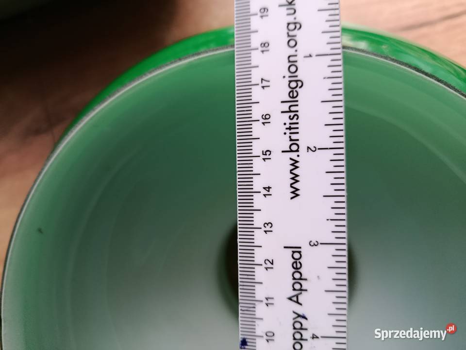 Duży szmaragdowy klosz do lampy lampy naftowej zachodniopomorskie Choszczno