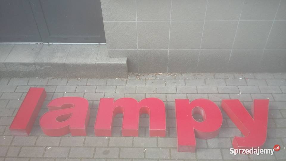 Szyld podświetlany LAMPY litery przestrzenne