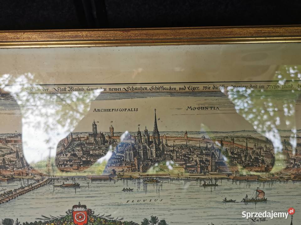Mapa Matthus Merian Anno 1933 Moguncja Wałcz