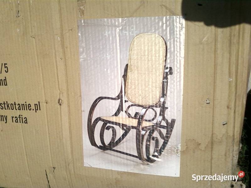 Fotel na biegunach Rafia bujany dziatka do Knurów