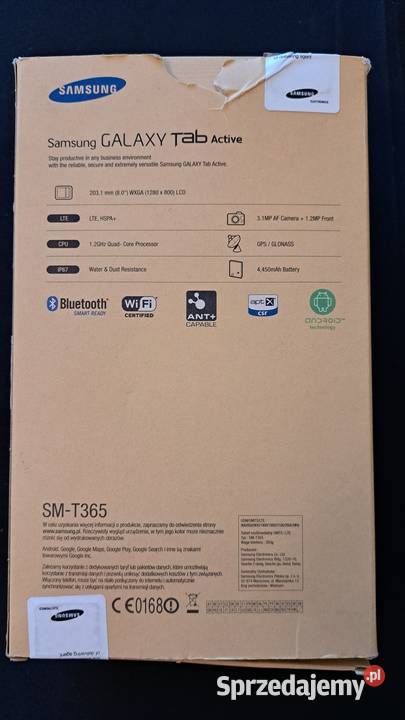 Samsung Galaxy Tab Active LTE SMT365 15GB16GB Zielona Góra sprzedam