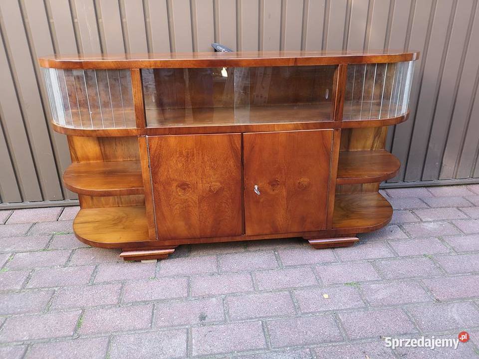 Komoda ARTDECO RTV Niska Orzech Unikat 118 Stara Swarzędz