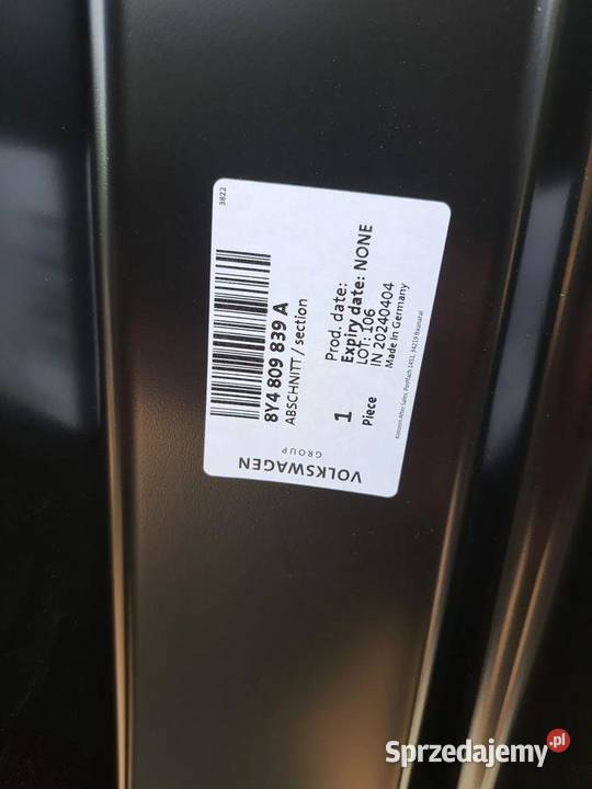 Lewy próg słupek B Audi A3 8Y 8Y4809839A Progi