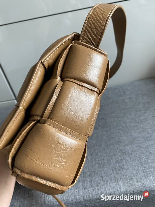 Bottega Veneta torebka orginalna Cassette Calf brązowy/beżowy pomorskie Gdańsk