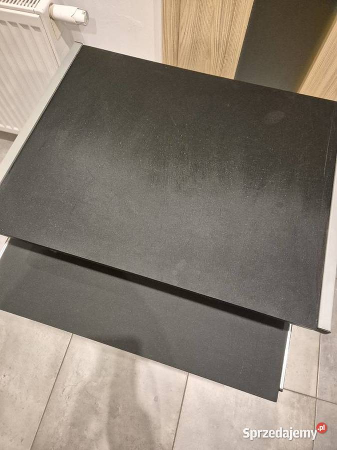 Czarno srebrne biurko sprzedam