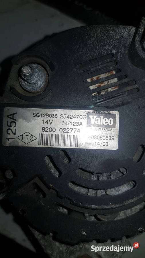 alternator Renault Clio Kangoo II 15 dci 125A osobowe sprzedam