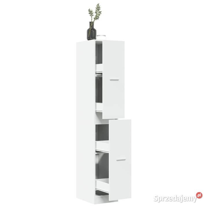 Szafka apteczna biała 30x41x1745 materiał