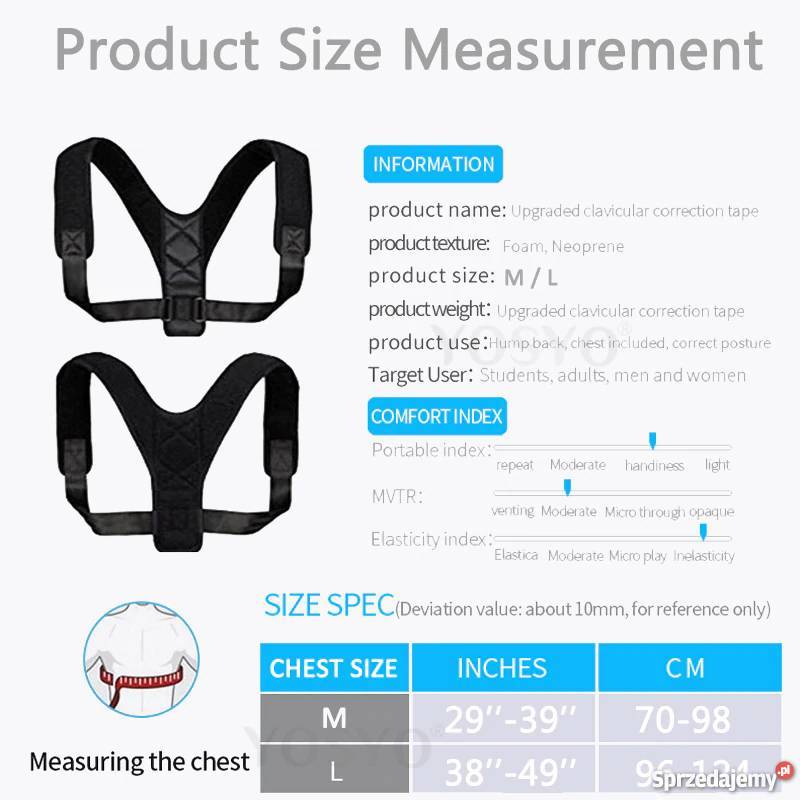 Pajączek Korektor Wad Postawy Szelki korekcyjne Płock sprzedam