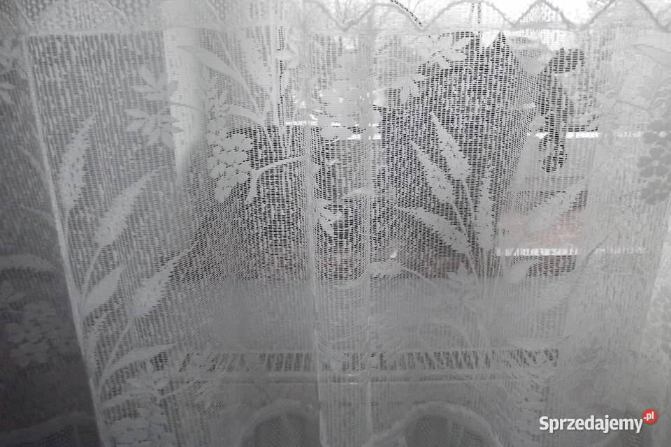 Firanka żakard biała wys200dł300 śląskie Piekary Śląskie