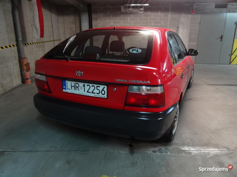 i niezawodna toyota corolla 13 b 5d 88 czerwona Pruszków