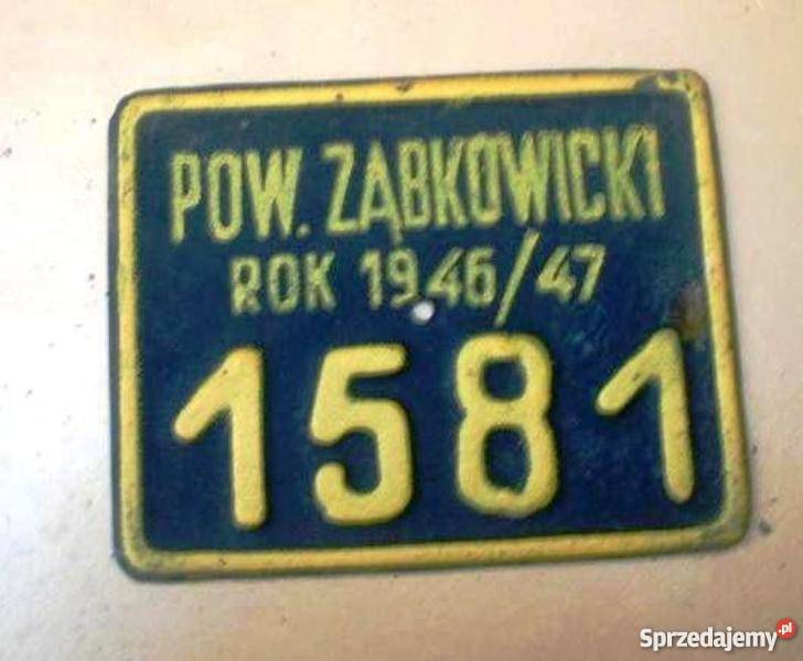 Tablice Rej do starych rowerów Replika tablic z Części i akcesoria Warszawa