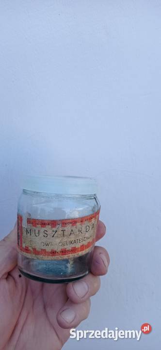 Antyczny słoik musztardzie prl wielkopolskie Krotoszyn
