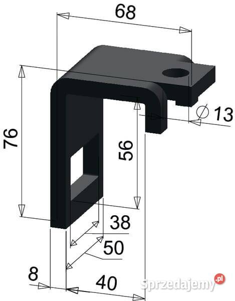 Uchwyt zęba 32x10mm rama 40x40mm CP72000151 Do maszyn uprawowych Kamionna sprzedam