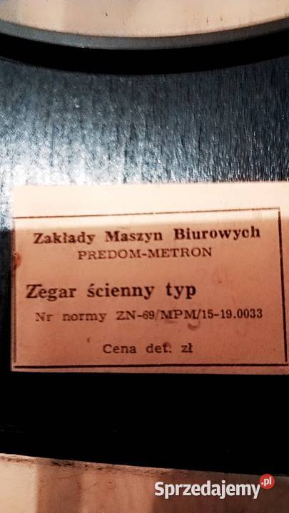 Sprzedam zegar ścienny ścienny Szlachta