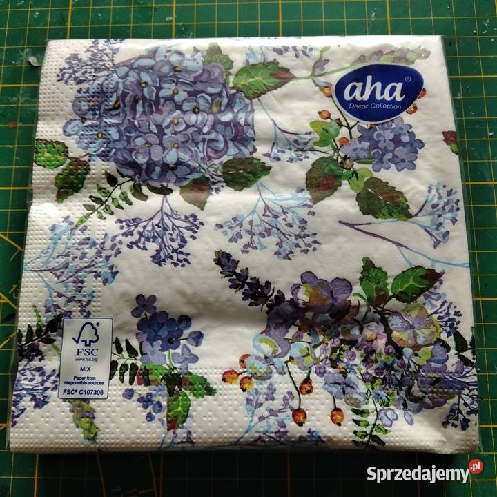 Serwetki PAW piwonie kwiaty róże 20 sztuk Skarżysko-Kamienna