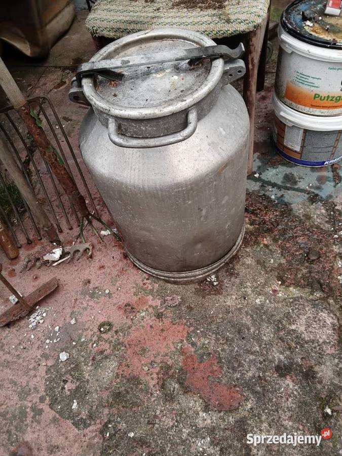 Duża KANKA MLEKO ALUMINIUM CCCP Poznań