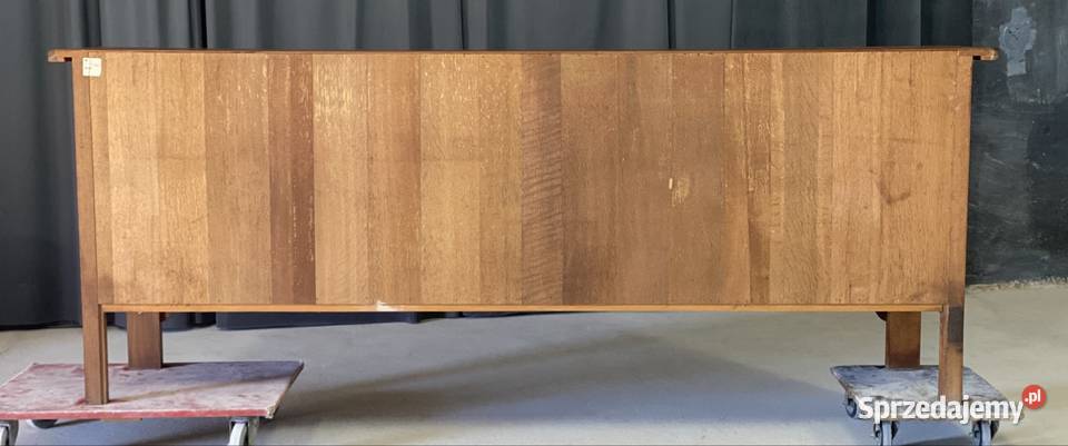 Długa dębowa komoda rustykalna sideboard 54cm Komody Budno