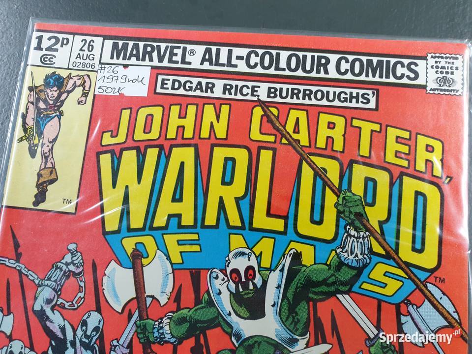 John Carter Warlord Of Mars 2 komiksy Marvel USA Gdynia