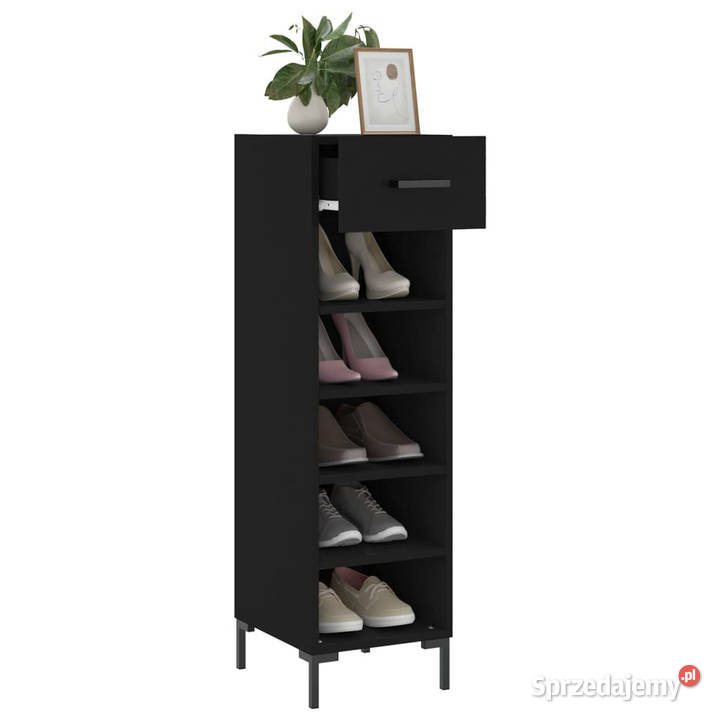 Szafka na buty czarna 30x35x105 materiał Warszawa sprzedam