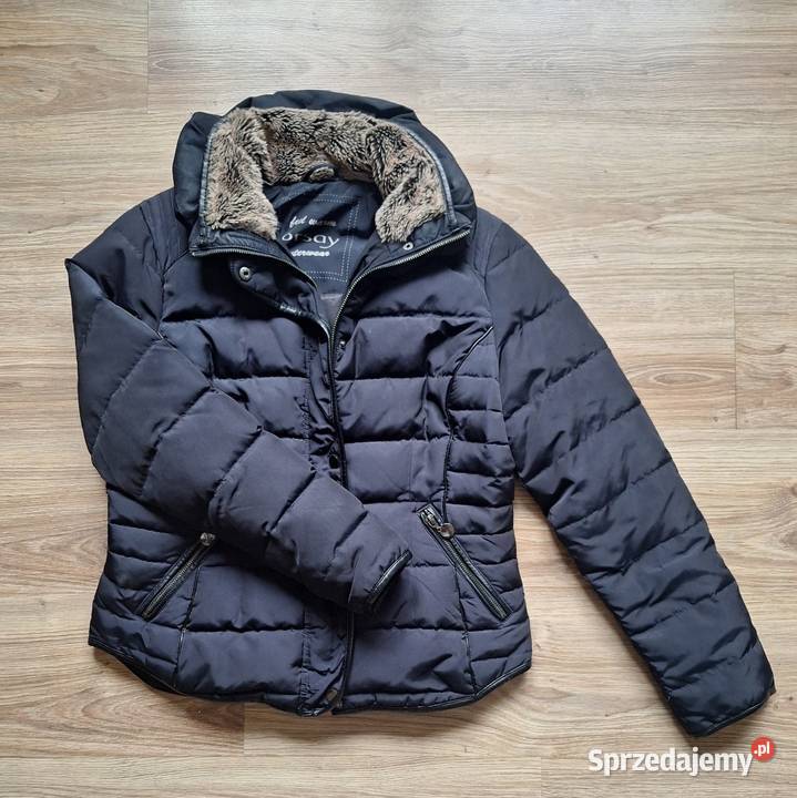 Śliczna granatowa kurtka ocieplana pikowana z Rozmiar 38(M) małopolskie Kraków