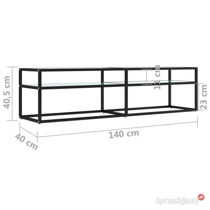 Szafka pod TV biały marmur 160x40x405 szkło Warszawa