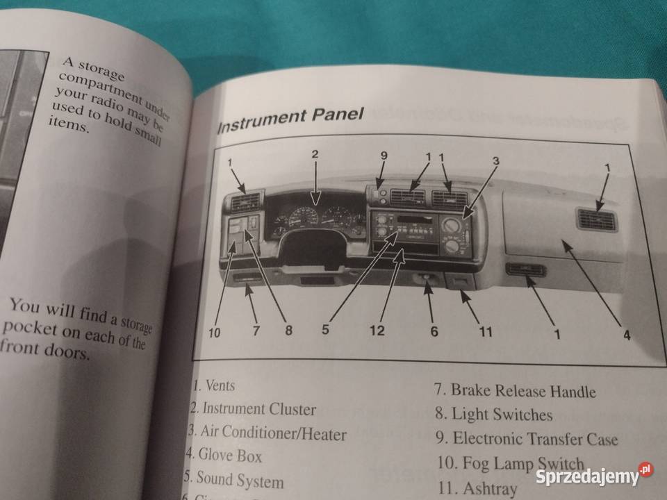 GMC SONOMA 1994 Instrukcja Obslugi książka Etui motoryzacja, transport Łódź