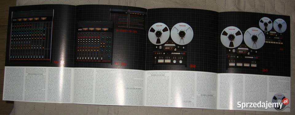 TASCAM magnetofony miksery rejestratory katalogi Kępice