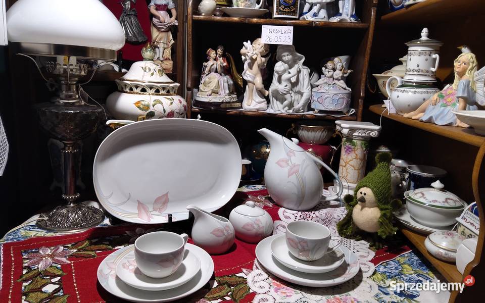 Serwis do kawy dwojga na tacy Scherzer Bavaria Poznań sprzedam