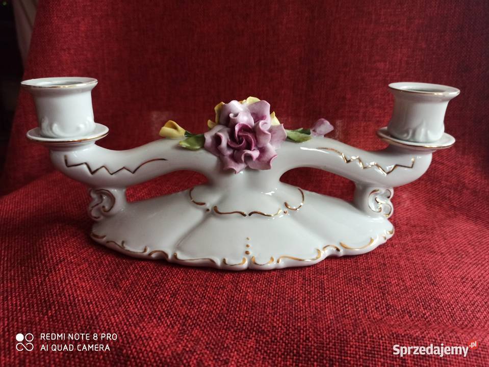 Świecznik Porzellanfabrik GrfenrodaOrt Reinhold Gdańsk