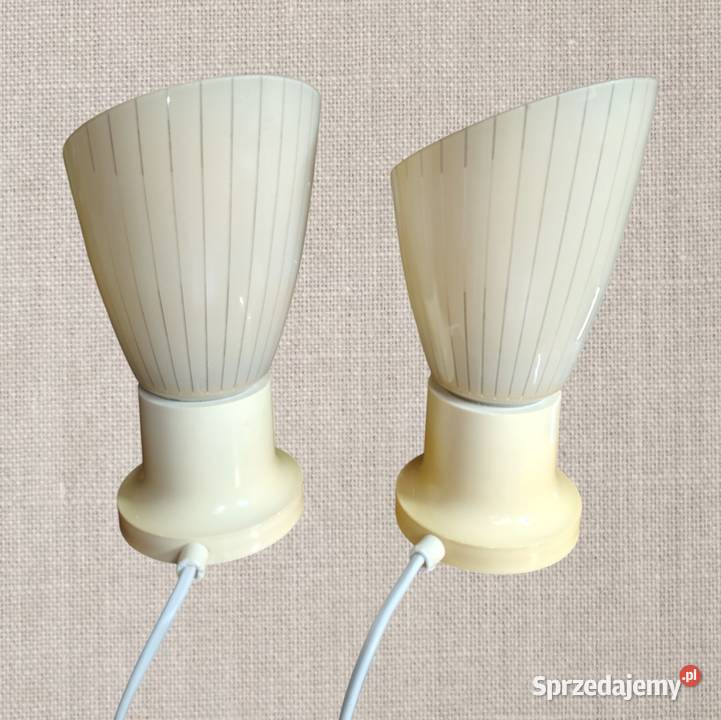 Lampy 2 Ruhla lata 60 art deco vintage prl Lampy stołowe i nocne Kalisz