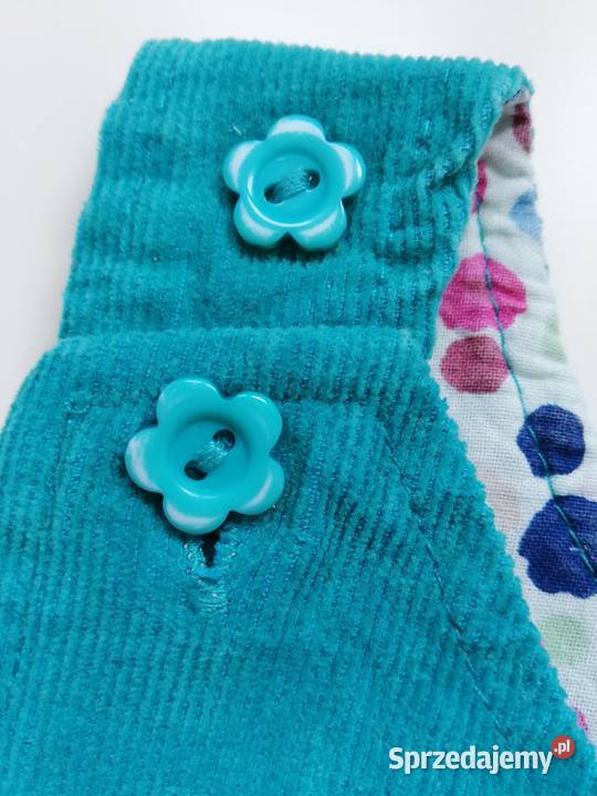 Nowa sukienka sztruksowa ogrodniczka Niebieski Katowice