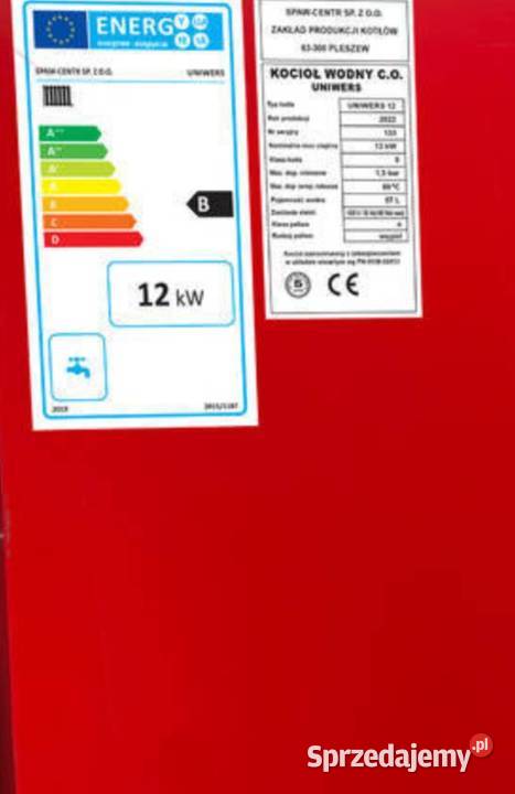 Piec kocioł 12 kW do 100 m2 zestaw na drewno wielkopolskie Pleszew