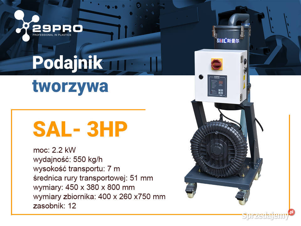 Podajnik tworzywa granulatu systemowy do Sosnowiec