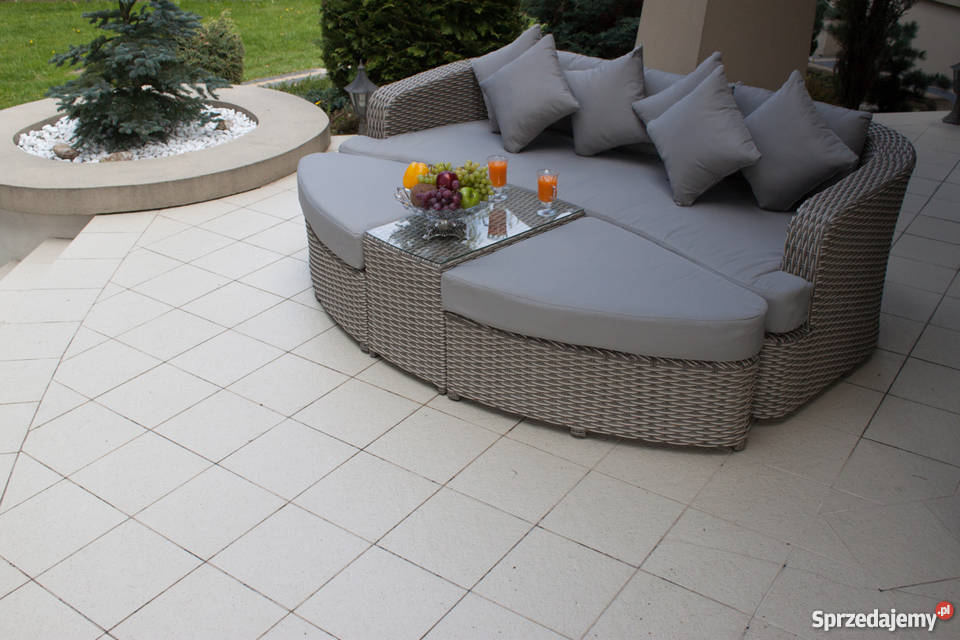 Zestaw ogrodowy meble technorattan Sofa Alessia Meble ogrodowe Łaskarzew
