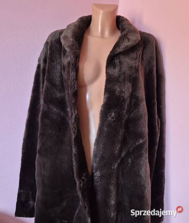 Futro sztuczne damskie oversize vintage Brzesko