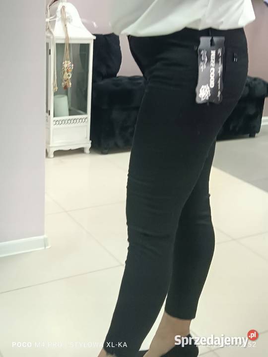 Spodnie Jeans damski MISS GOOD czarny 54 pas Wieluń