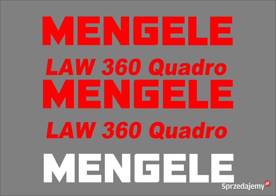 nAKLEJKI MENGELE LAW 360 QUADRO ZAMIENNIKI Bydgoszcz