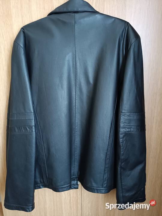 Skórzana czarna kurtka z podpinką Moda i Styl śląskie