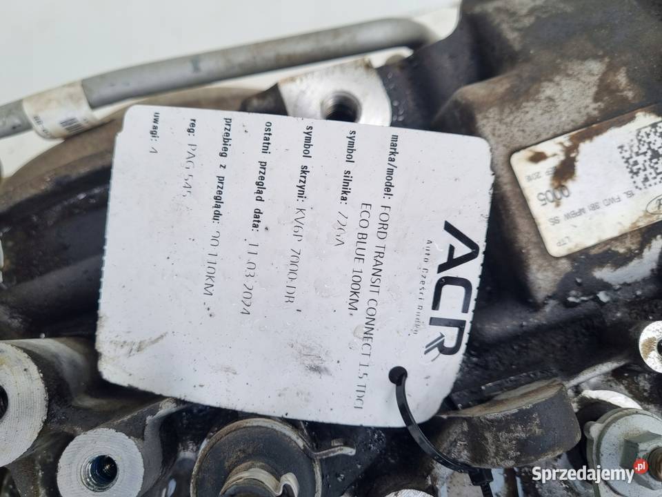 Ford Transit Connect 15 TDCI ECOBLUE SKRZYNIA osobowe Skrzynie biegów manualne Chełm