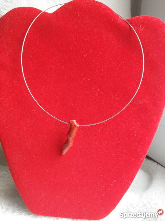 Biżuteria z kamieni KORAL obróżka bransoletka Częstochowa